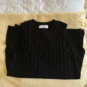Nordstrom Rib Sweater Tank & Straight Leg Pants Set